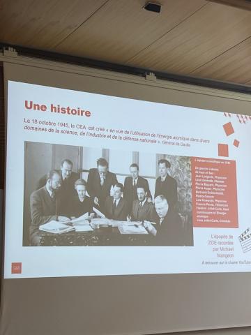 écran présentation CEA 